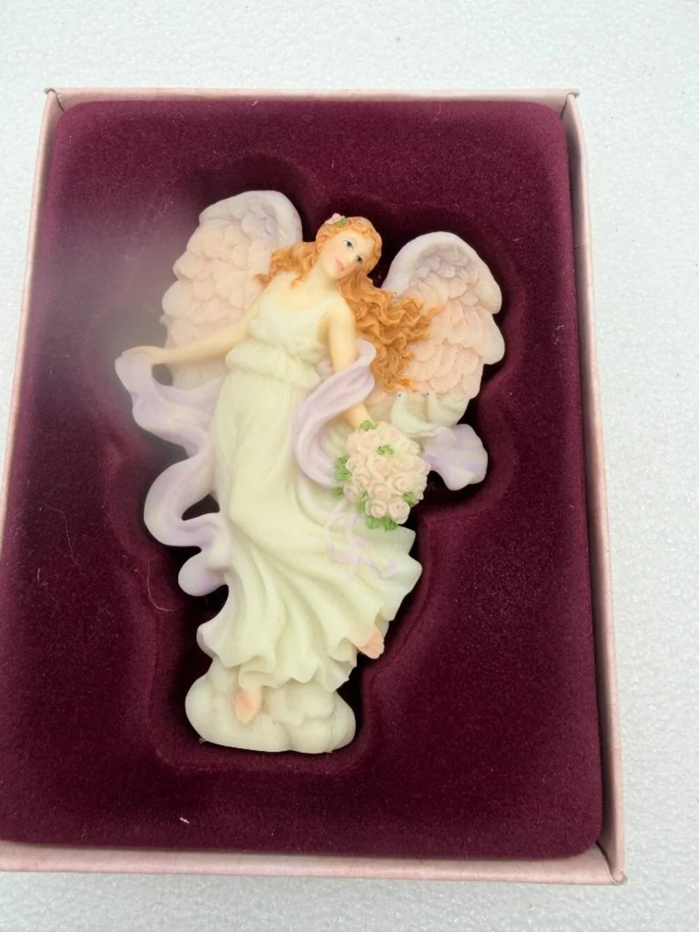 Vintage Roman Inc Seraphim Classics Harmony Angel Ornament NIB